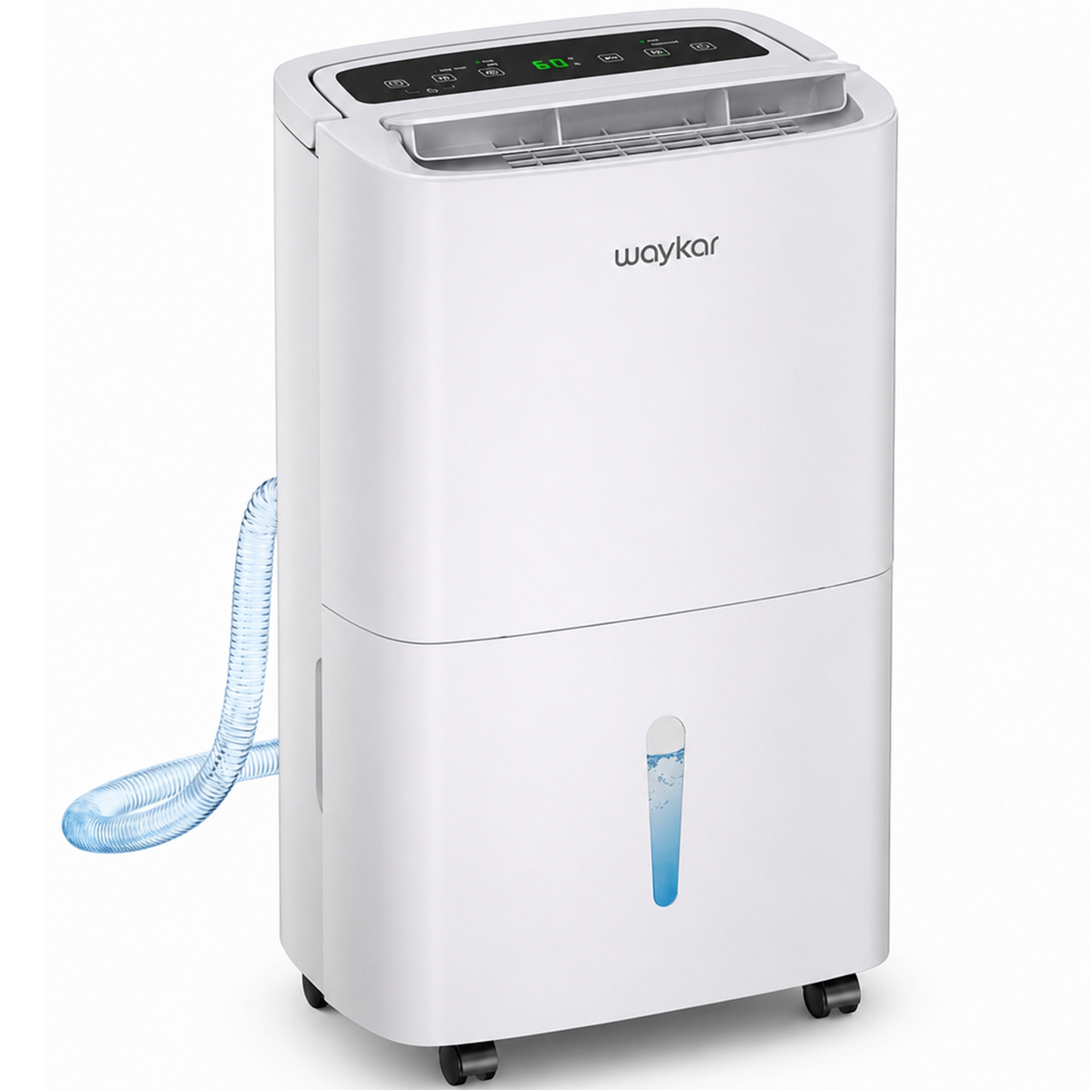 Dehumidifiers for Basements, 80 Pint Dehumidifier with Drain Hose, Covers 5200 Sq.Ft for Home, Large Room, Garage, Water Tank,Auto Defrost & Intelligent Humidity Control, 24H Timer